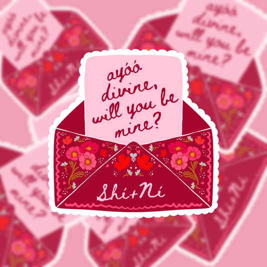 Ayóó Divine Love Letter Sticker
