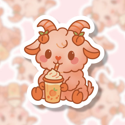 Peach Fuzz Sticker