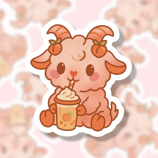 Peach Fuzz Sticker