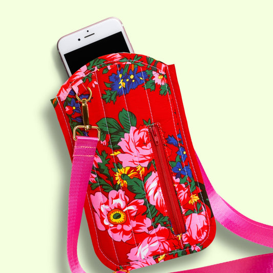 Cutie Cross Body Bag in Masani Red