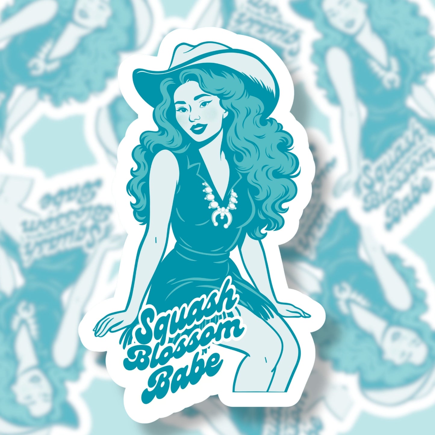 Squash Blossom Babe Sticker