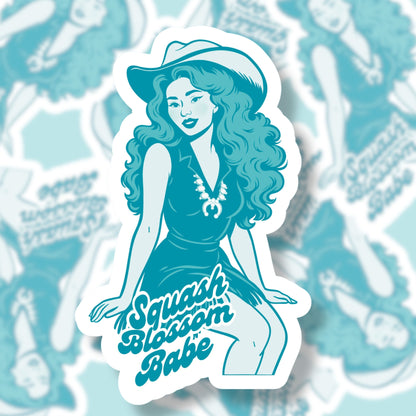 Squash Blossom Babe Sticker