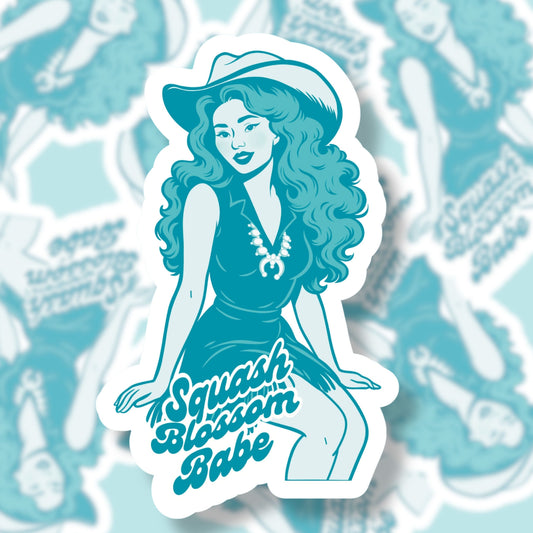 Squash Blossom Babe Sticker