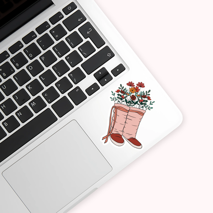 Moccasins in Bloom Sticker