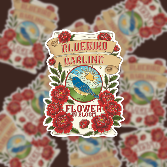 Bluebird Darling Sticker