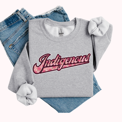 Indigenous Petal Script Crewneck